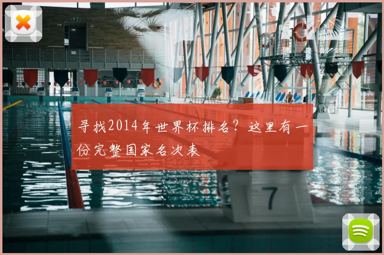 寻找2014年世界杯排名？这里有一份完整国家名次表